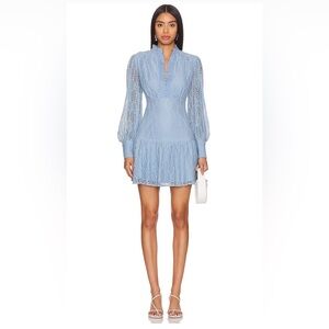 Remy Mini Dress in Light Blue